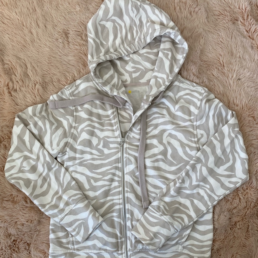 Zella zebra taupe and white size M